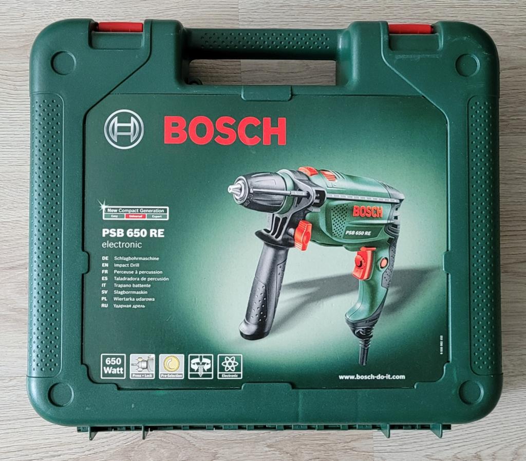 Bosch PSB 650 RE Boormachine, Boormachine, Ophalen of Verzenden, Klopboormechanisme, Gebruikt