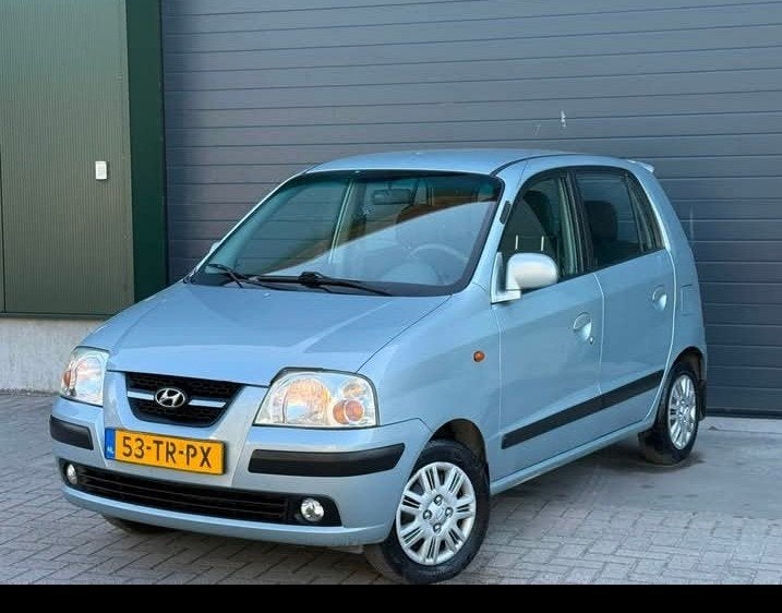 Hyundai Atos 1.1 AUT 2007 Blauw, Auto's, 31 €/maand, 4 cilinders, Origineel Nederlands, 400 kg