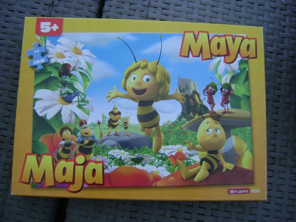 Puzzel Maja de Bij 100 stukjes, Ophalen of Verzenden, Meer dan 50 stukjes, Gebruikt, 6 jaar of ouder