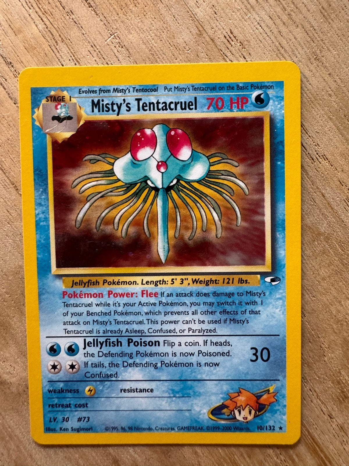Misty's Tentacruel Pokémon Kaart (Engels), Ophalen of Verzenden, Losse kaart