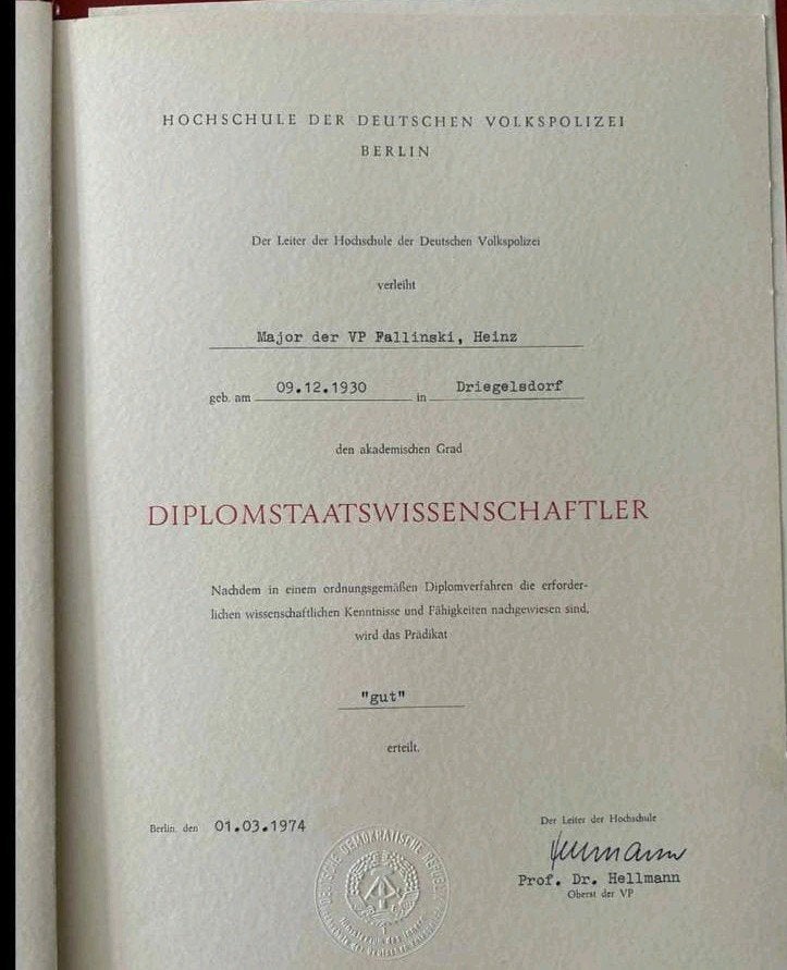 DDR NVA grote volkspolizei nachlass/nalatenschap, Ophalen of Verzenden, Overige soorten, Duitsland, Lintje, Medaille of Wings