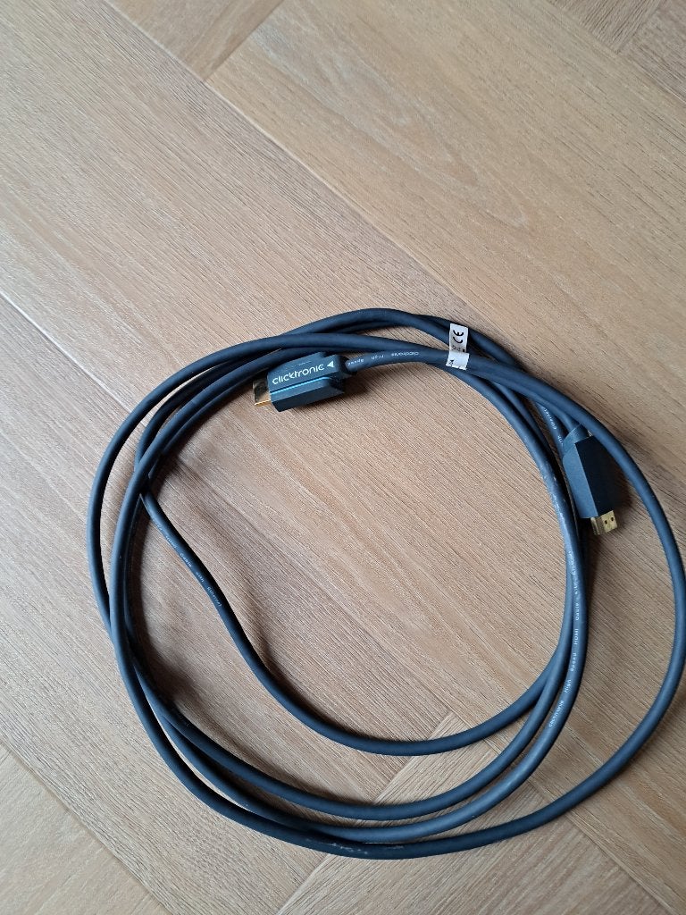 HDMI KABEL CLICKTRONIC, Ophalen of Verzenden, Zo goed als nieuw, 2 tot 5 meter, HDMI-kabel