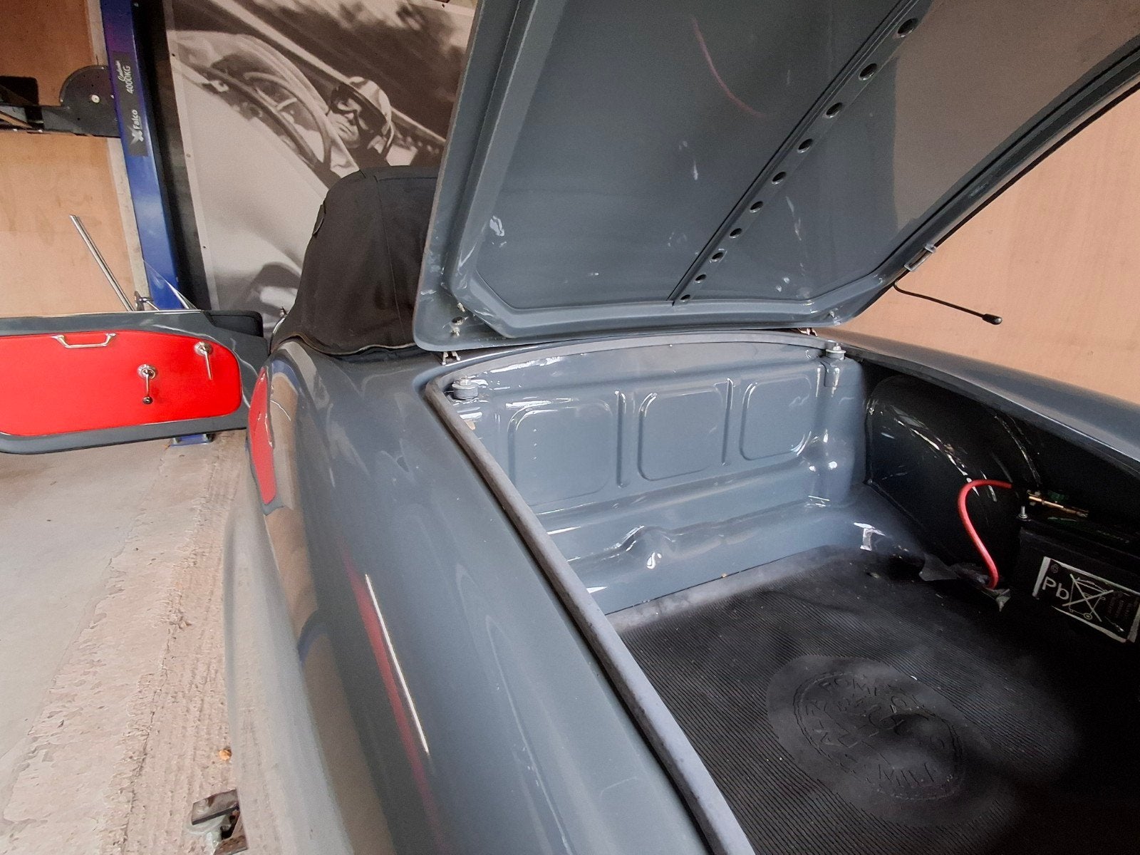 Alfa Romeo Giulia spider 1600 1962 Grijs incl. hardtop, foto 9