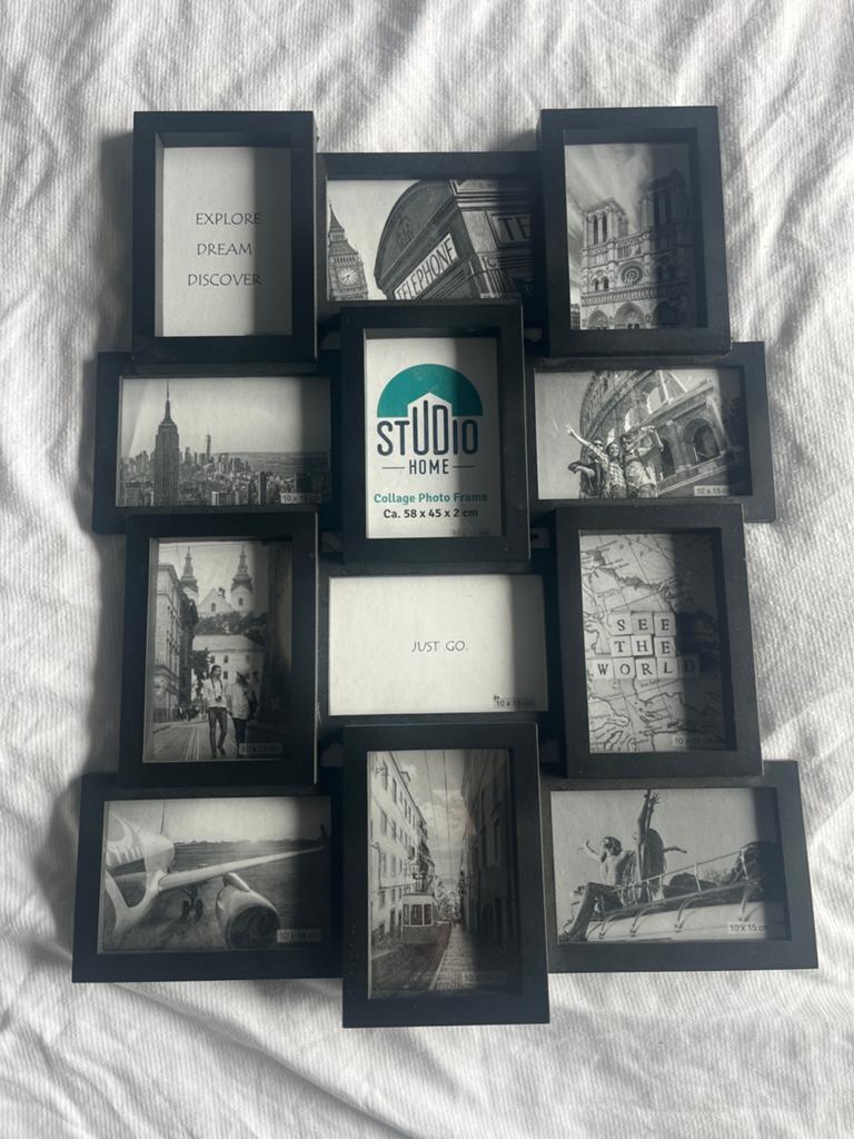 Fotolijst collage voor 12 foto's van 10x15 cm, Ophalen, Zo goed als nieuw