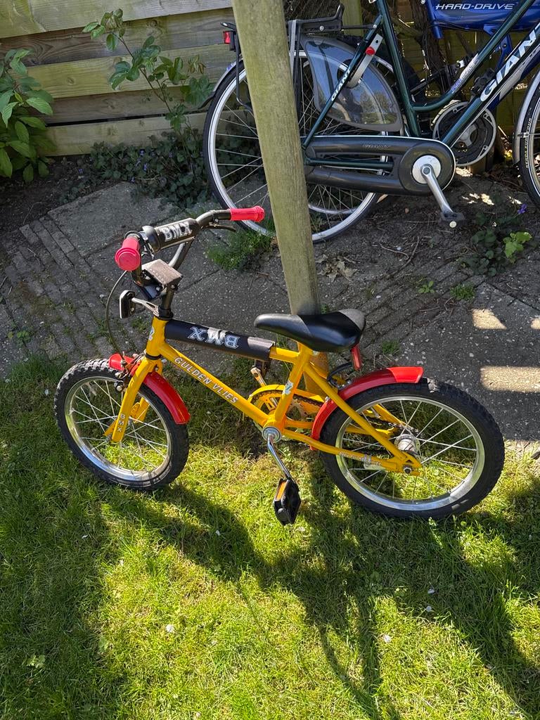 BMX fietsje jongens - Zo goed als nieuw, Ophalen, 16 tot 20 inch, Staal, Velgrem