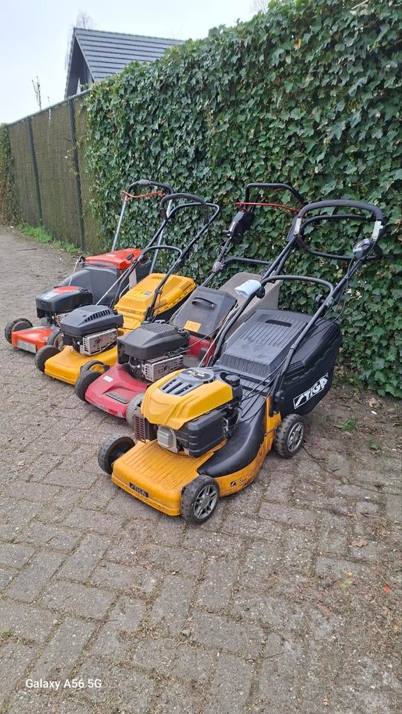 ✅ Motormaaiers 4 X.  Stiga, Husqvarna, Leonardo. Samen €295, Ophalen, Cirkelmaaier, Gebruikt, Husqvarna Stiga Leonardo
