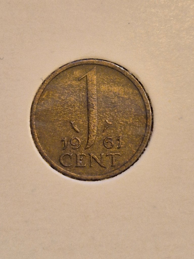 Nederland - 1 Cent 1961, Postzegels en Munten, Munten | Nederland, Verzenden, Koningin Juliana, 1 cent, Losse munt