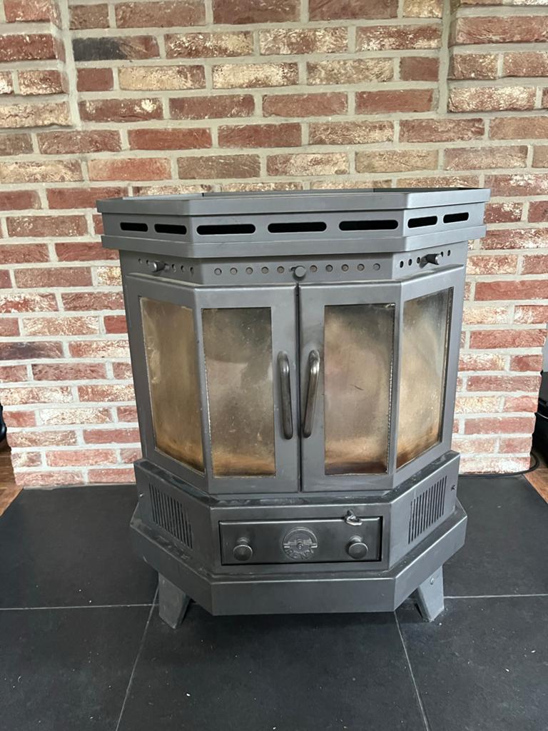 Reno Gebruikte Houtkachel - Vrijstaand met Ventilator, Huis en Inrichting, Kachels, Gebruikt, Vrijstaand, Houtkachel, Hout, Ophalen