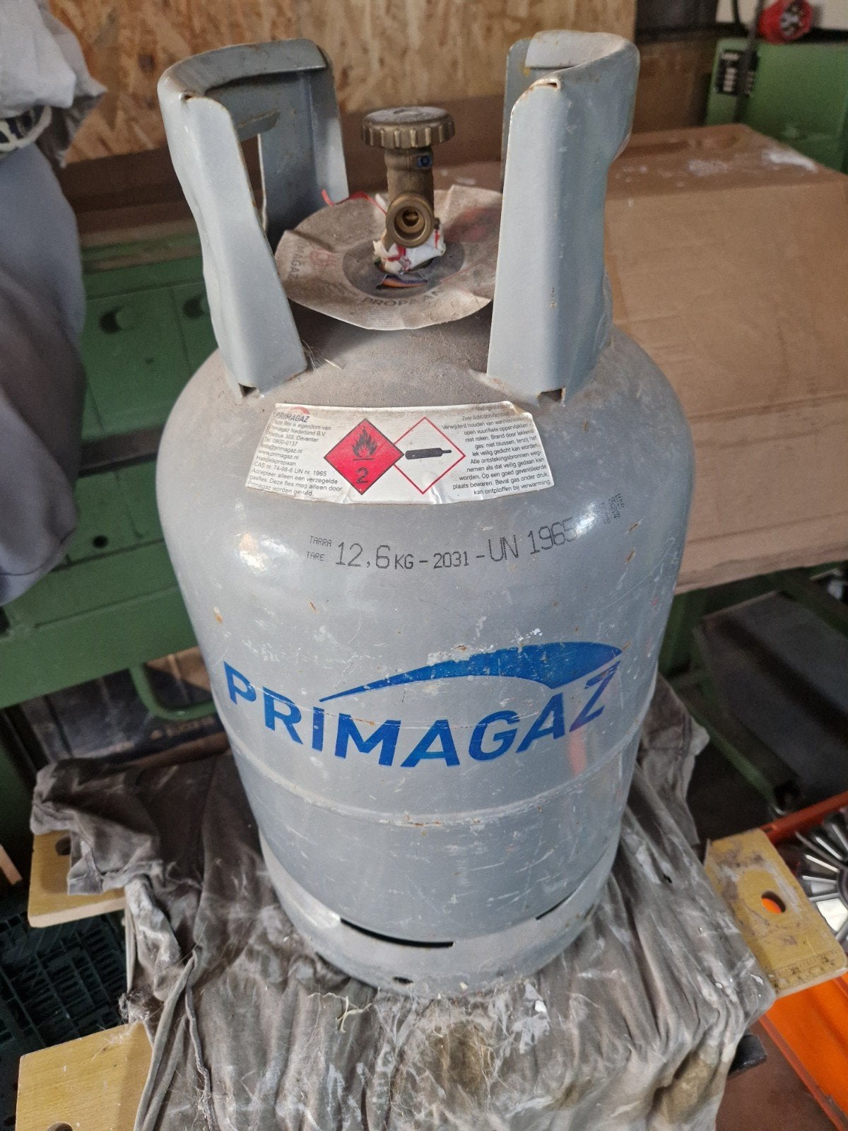 Primagaz gasfles 12,5 kg, Caravans en Kamperen, Ophalen, Gebruikt