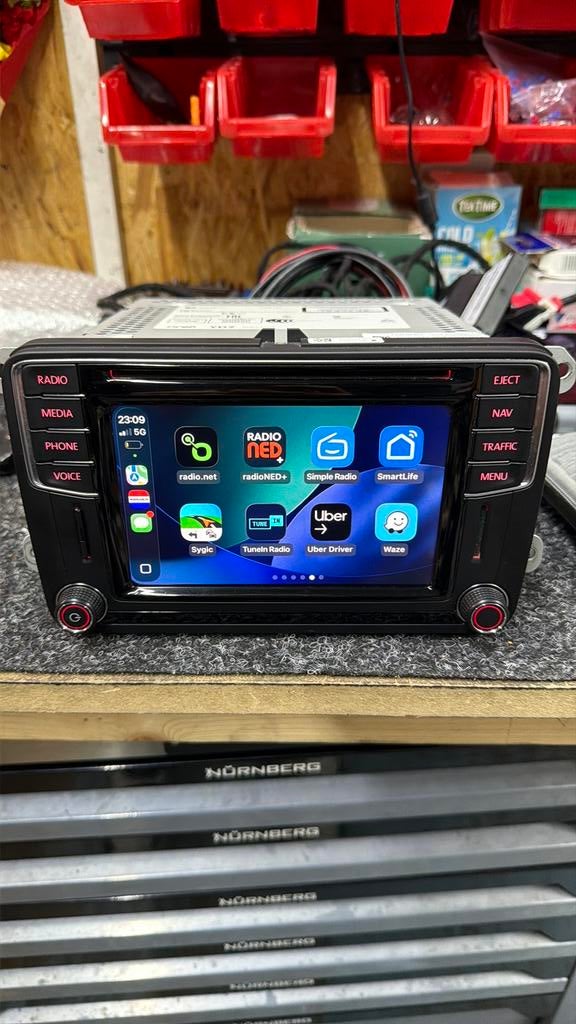 VW MIB STD 2 PQ NAV DAB Carplay rns 510 315 rcd 330 killer, Auto diversen, Autoradio's, Inbouw mogelijk, Ophalen of Verzenden