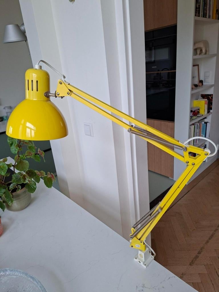 ≥ vintage Ikea Tertial bureaulamp architectenlamp geel jaren90