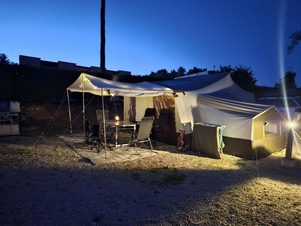 Jamet Jametic Outdoor vouwwagen incl. gastencabine, Ophalen, Meerkleurig, Aanwezig, Meer dan 6