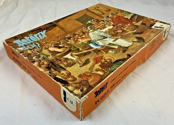 Astérix Puzzel 500 st. Boerenbruiloft Vintage 1979 Asterix, Hobby en Vrije tijd, Verzenden, 500 t/m 1500 stukjes, Zo goed als nieuw