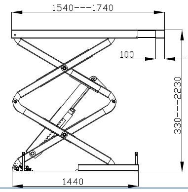 Wolf WKS3550 wielvrije inbouwschaarhefbrug – 25% KORTING, Ophalen, Info@wolftools.nl, Wolf Tools, Zo goed als nieuw