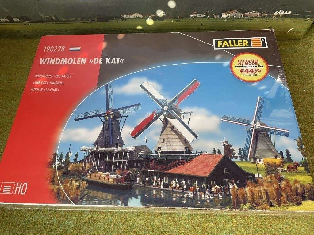 Faller 190228 Windmolen “De KAT”, Overige merken, Gelijkstroom of Wisselstroom, Brug, Tunnel of Gebouw, Nieuw