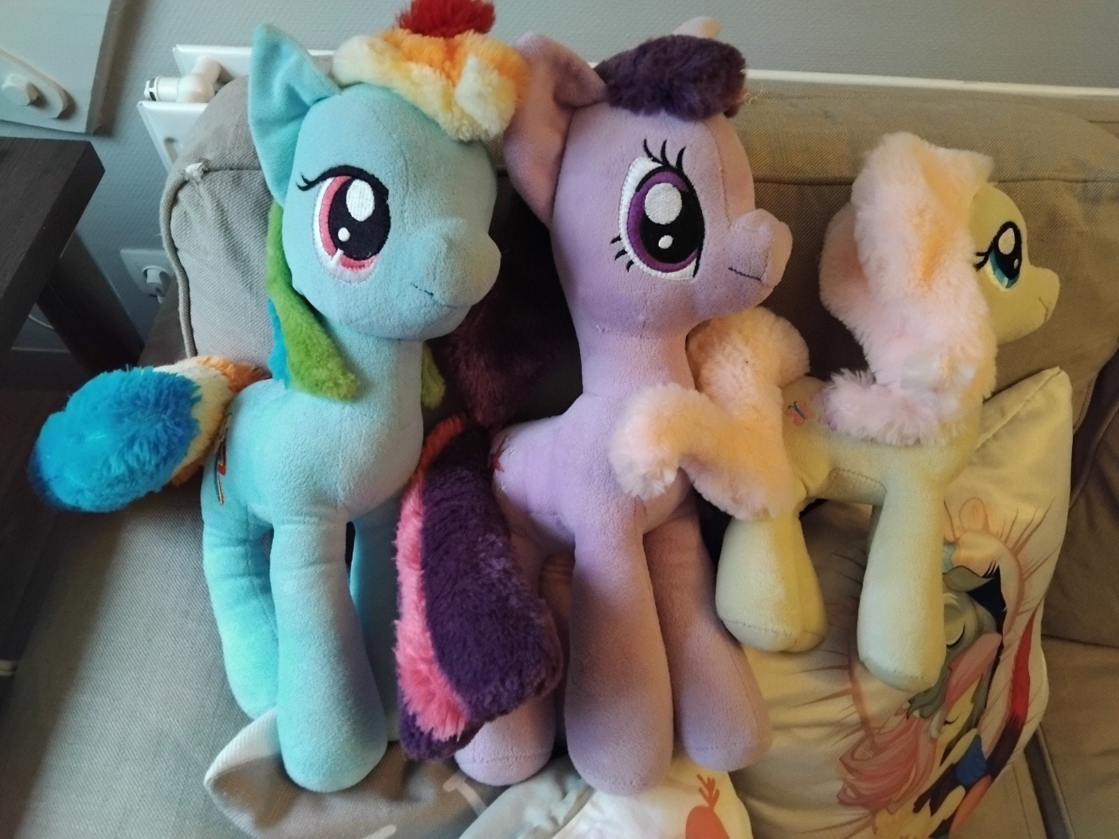 3 my little pony knuffels zoeken een warm huis️, Kinderen en Baby's, Ophalen, Gebruikt