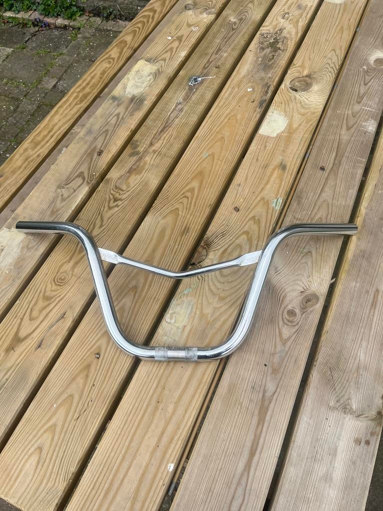 Verchroomd retro fietsstuur, Ophalen, Gebruikt, Stuur, Staal