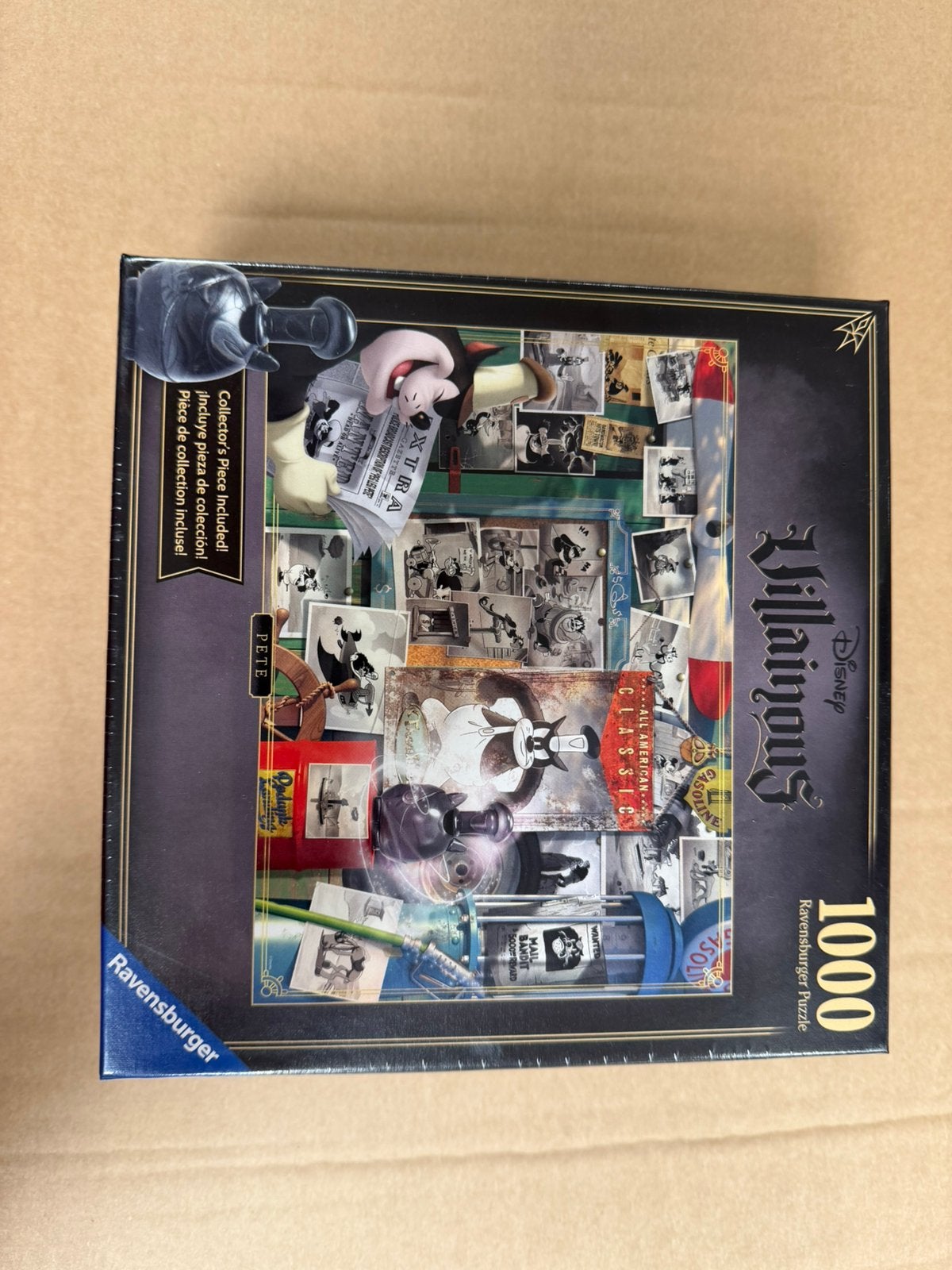 NIEUW IN SEAL Ravensburger Villains puzzel 1000 stukjes Pete, Ophalen, 500 t/m 1500 stukjes, Nieuw, Legpuzzel
