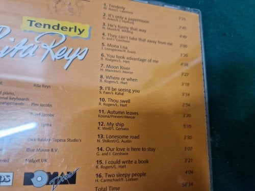 cd rita reys, tenderly, Ophalen of Verzenden