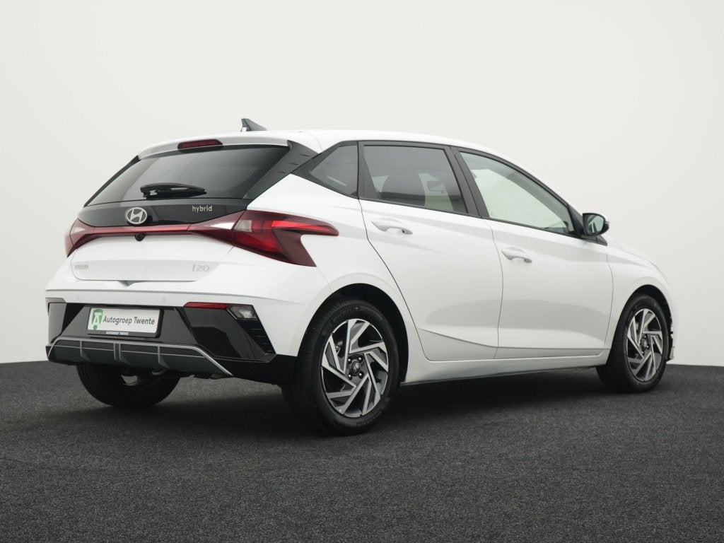 Hyundai i20 1.0 T-GDI Comfort Automaat | Private lease 469,-, Auto's, Hyundai, 12 maanden, Stof, Gebruikt, Wit