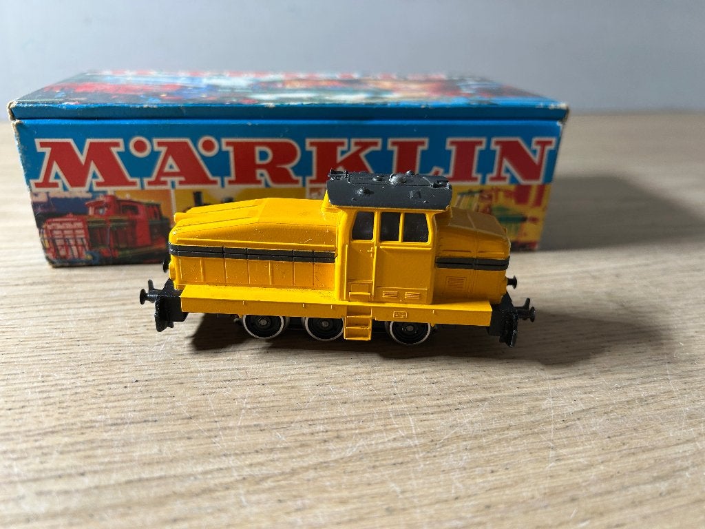 Marklin 3080 Gele Diesellocomotief, Wisselstroom, Gebruikt, Locomotief, Ophalen of Verzenden