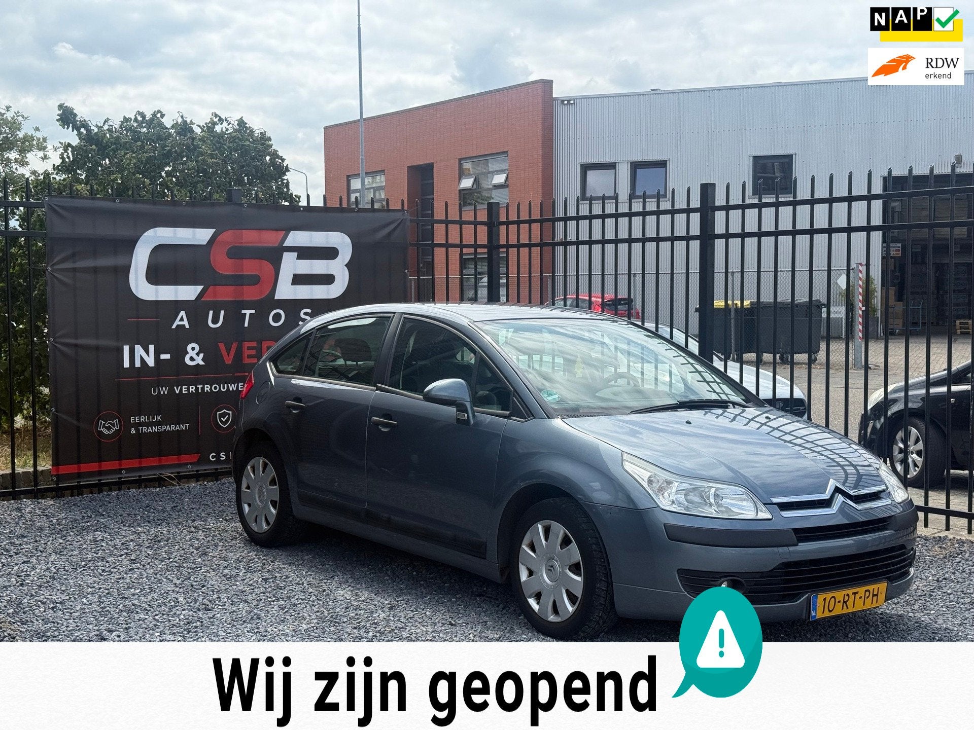 Citroen C4 1.6-16V Ligne Prestige AIRCO!5DEURS!KOOPJE!, Auto's, Voorwielaandrijving, Stof, Gebruikt, Zwart