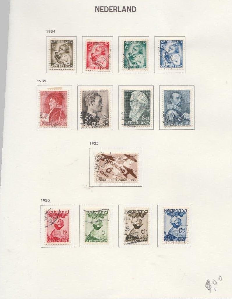no 31 Nederland 3  serie 's, Ophalen of Verzenden, Gestempeld