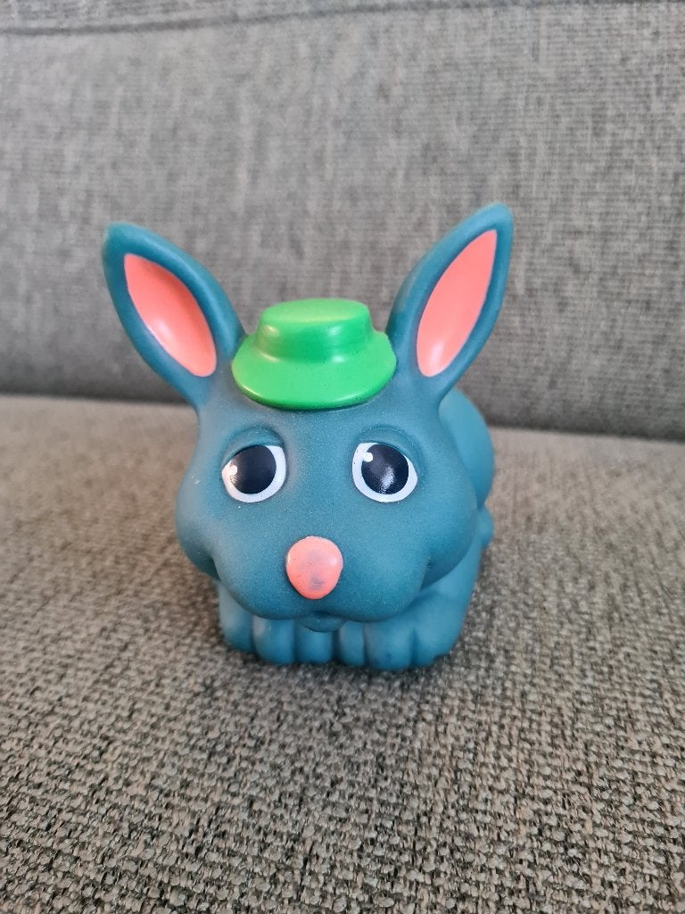 Glo friends worm glow in the dark vintage Playskool konijn, Plastoy hasbro, Gebruikt, Ophalen of Verzenden, Nvt