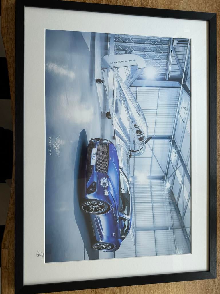Bentley Continental GT Art Print - Luxe Ingelijst (17/50), Ophalen of Verzenden