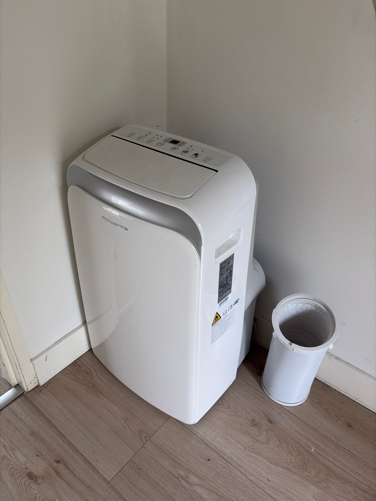 Rowenta Mobiele Airco - Koelen en Ontvochtigen, Ophalen, Minder dan 60 m³, 3 snelheden of meer, Zo goed als nieuw