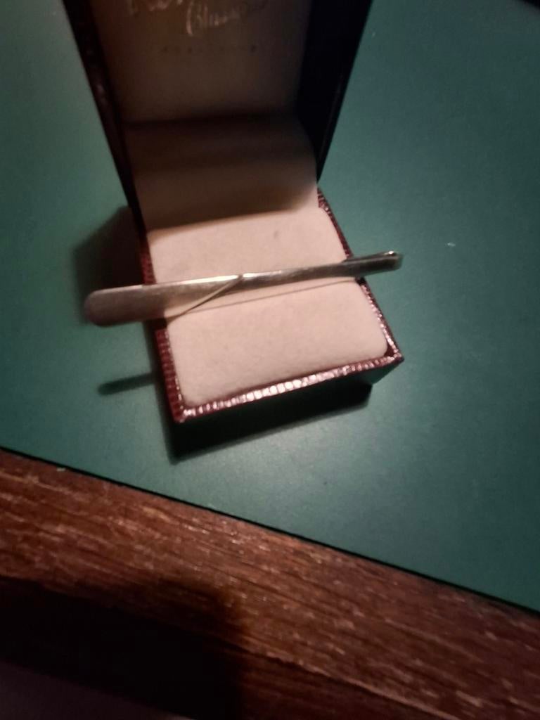 Zilveren  dasspeld, Antiek en Kunst, Ophalen of Verzenden