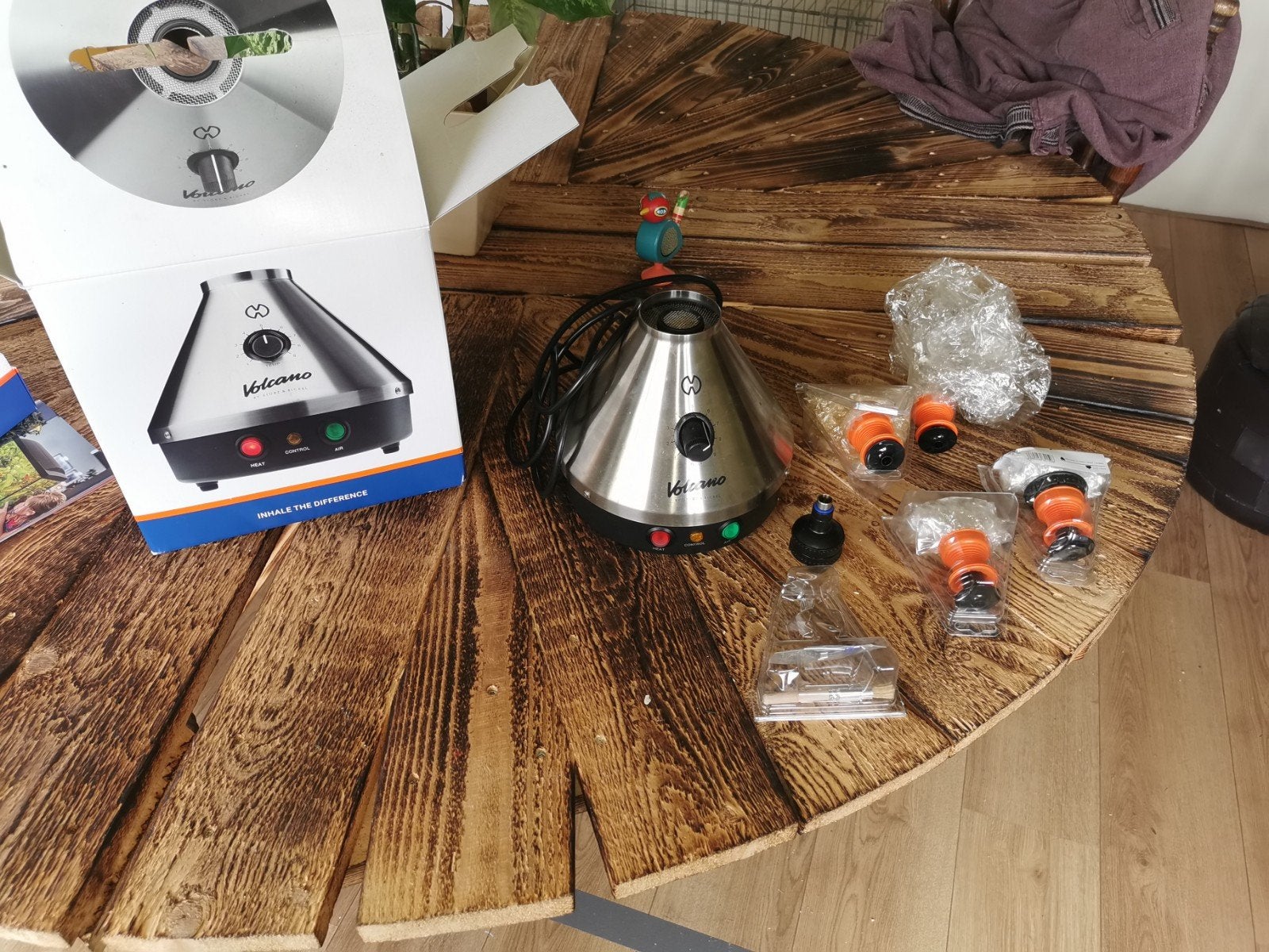 Storz & Bickel Volcano Classic – compleet met doos en access, Ophalen of Verzenden, Zo goed als nieuw, (Water)pijp