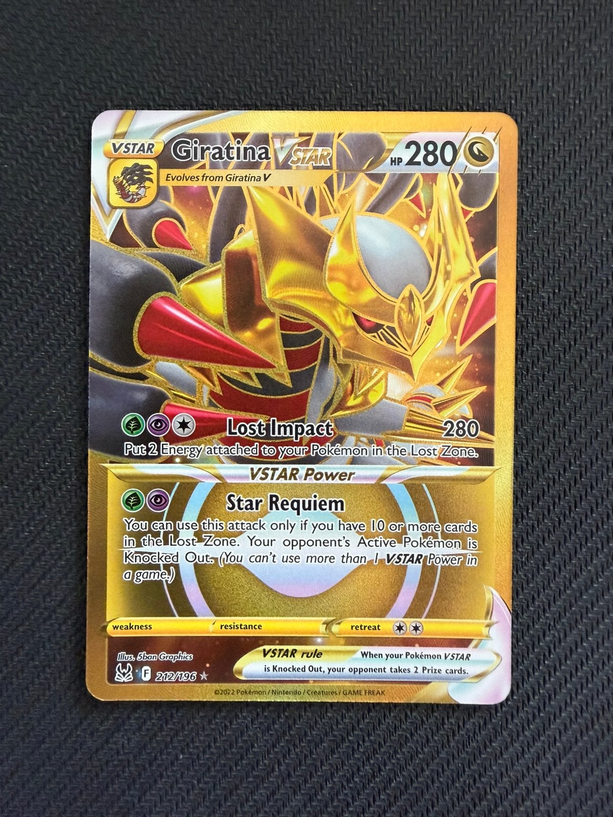 Giratina Vstar 212/196 Lost Origin Pokemon, Ophalen, Nieuw, Losse kaart