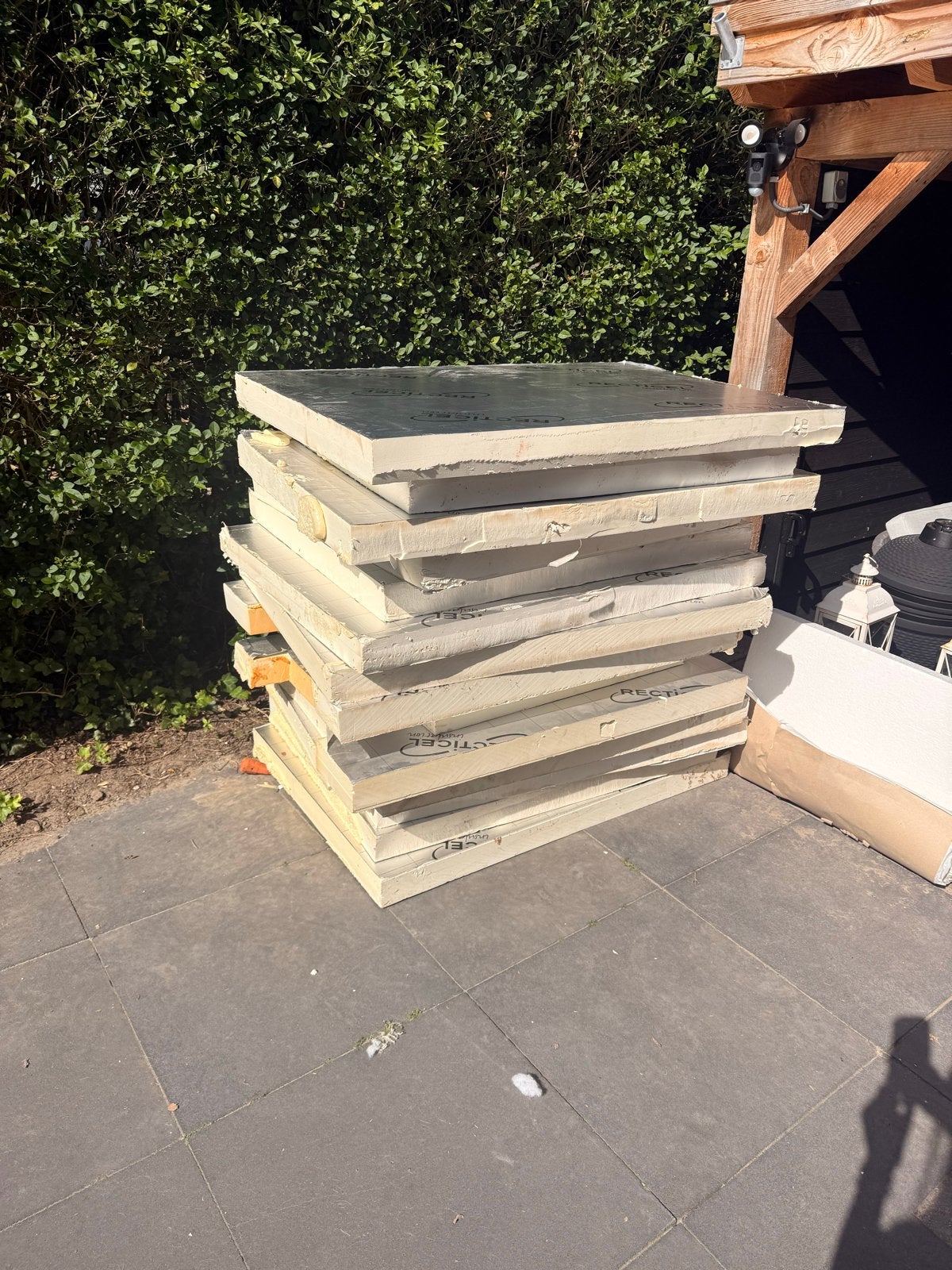 Recticel isolatieplaten 84x120 cm, Ophalen, Hardschuim (Pir), Vloerisolatie, 8 tot 12 cm