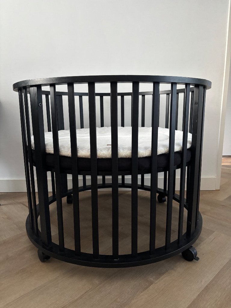 Ronde box inclusief matras en boxkleed, Kinderen en Baby's, Boxen, Ophalen, Gebruikt, Rond, In hoogte verstelbaar