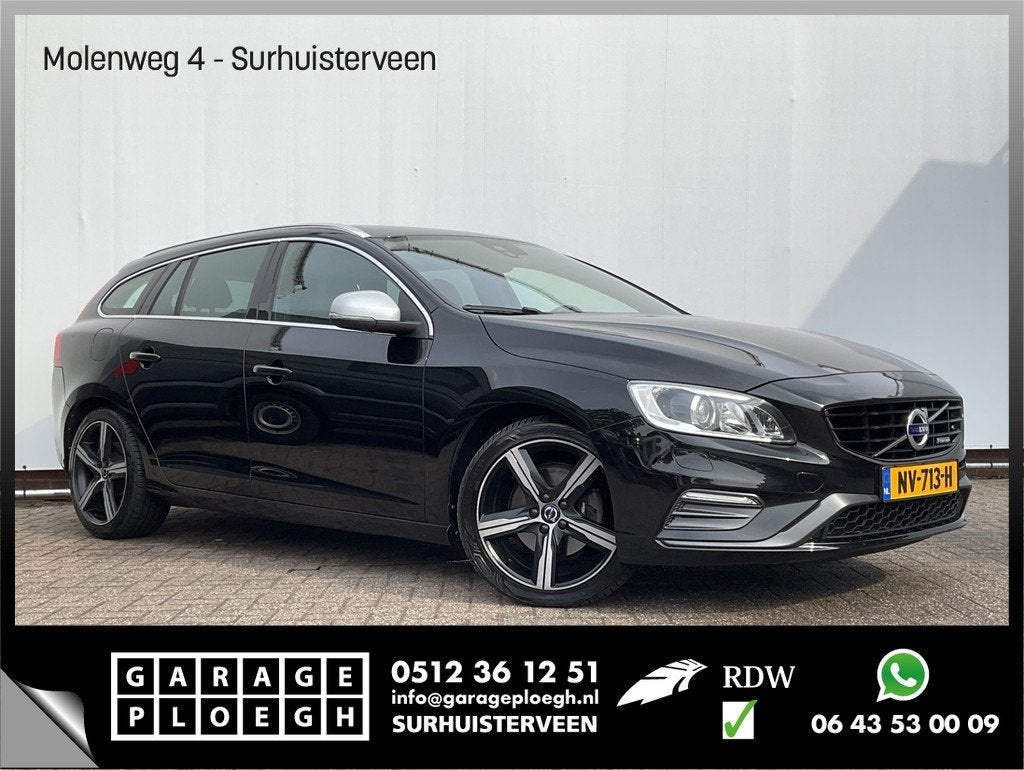 Volvo V60 1.5 T3 Nordic+ R-Design Automaat Stoelverw. Trekha, Auto's, Volvo, Bedrijf, Te koop, V60, ABS, Airbags, Airconditioning