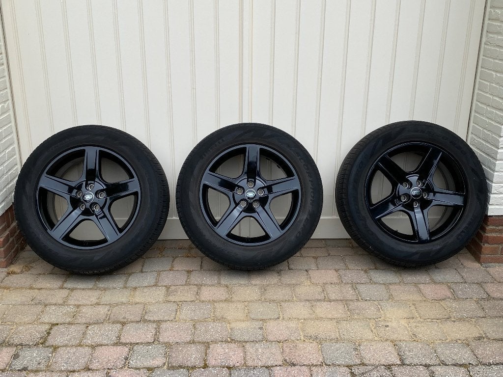Landrover Defender 20” Black 5 stuks, Gebruikt, 255 mm, Banden en Velgen, Ophalen of Verzenden