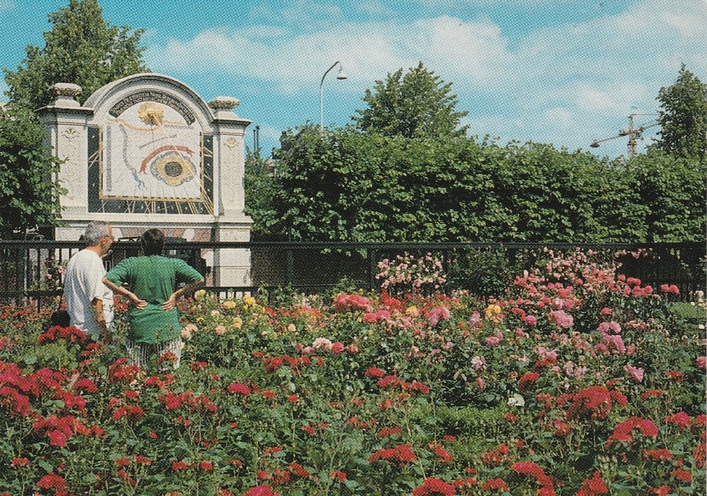 De rozentuin van het Prinsenhof in Groningen, Ophalen of Verzenden, 1980 tot heden, Ongelopen, Groningen