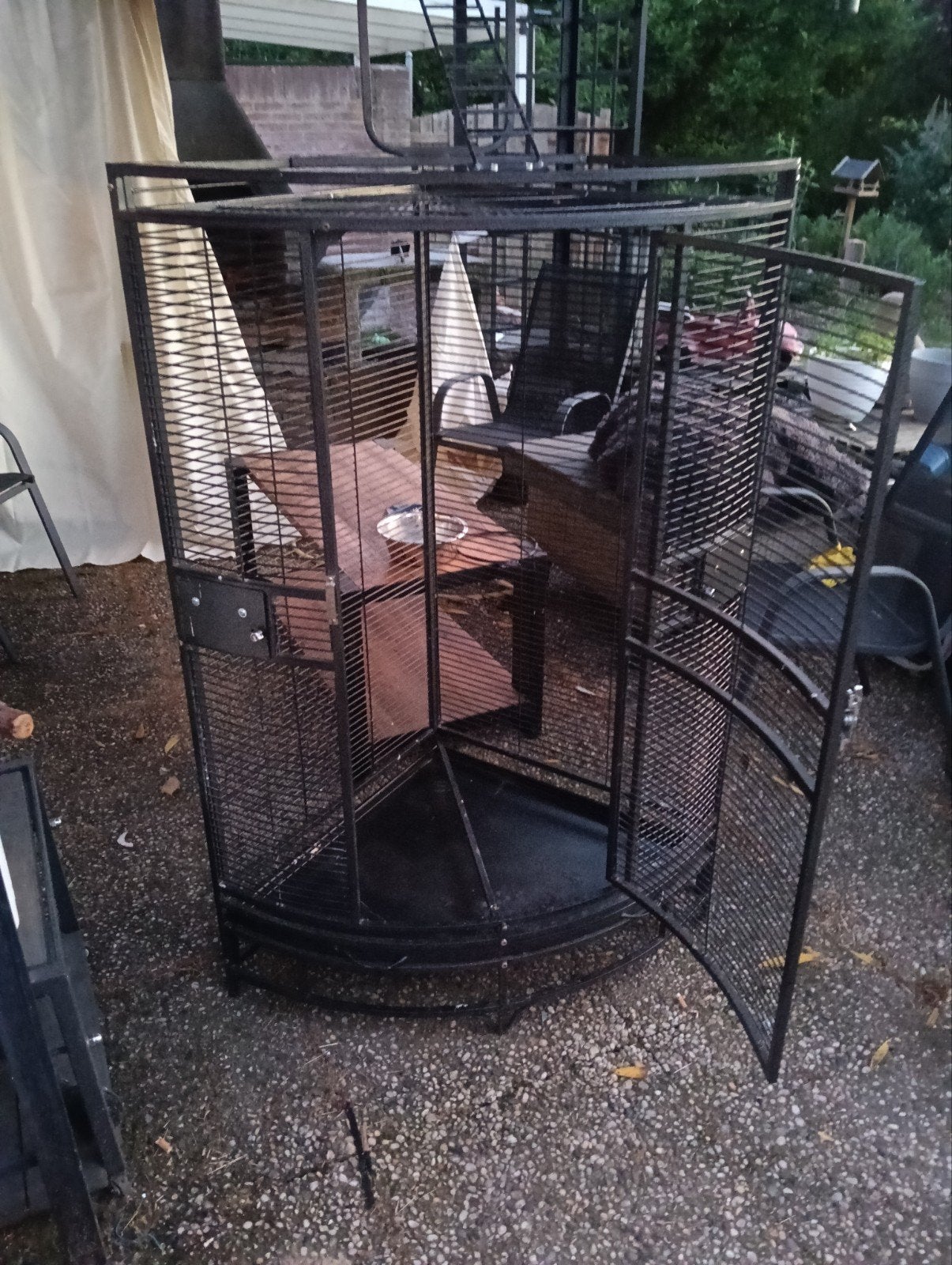 papegaaien/parkieten hoekkooi te koop, Ophalen