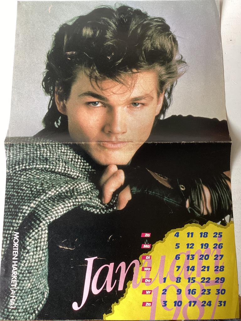 Poster Morten Harket (A-HA)/ Janet Jackson, Verzamelen, Rechthoekig Staand, Verzenden, Zo goed als nieuw, A1 t/m A3