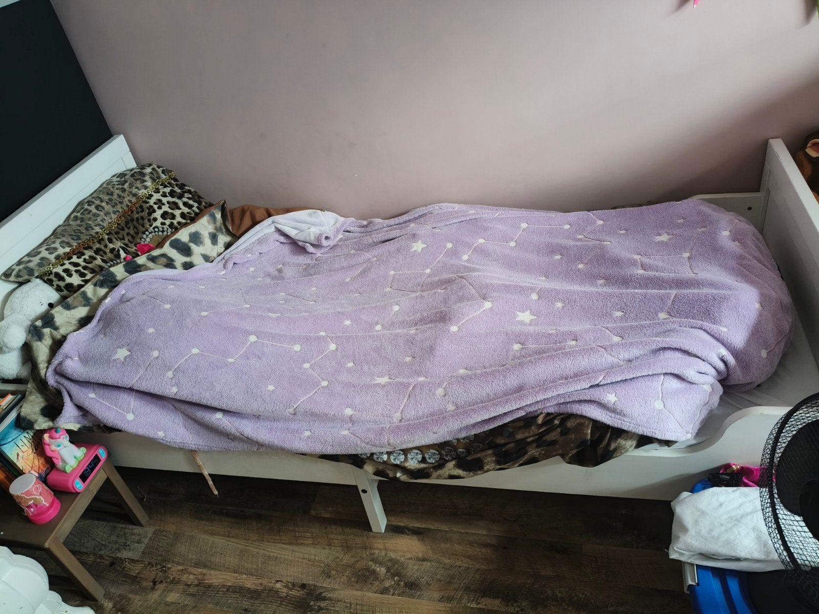 kinder mee groei bed, Ophalen, 85 tot 100 cm, Zo goed als nieuw, Lattenbodem