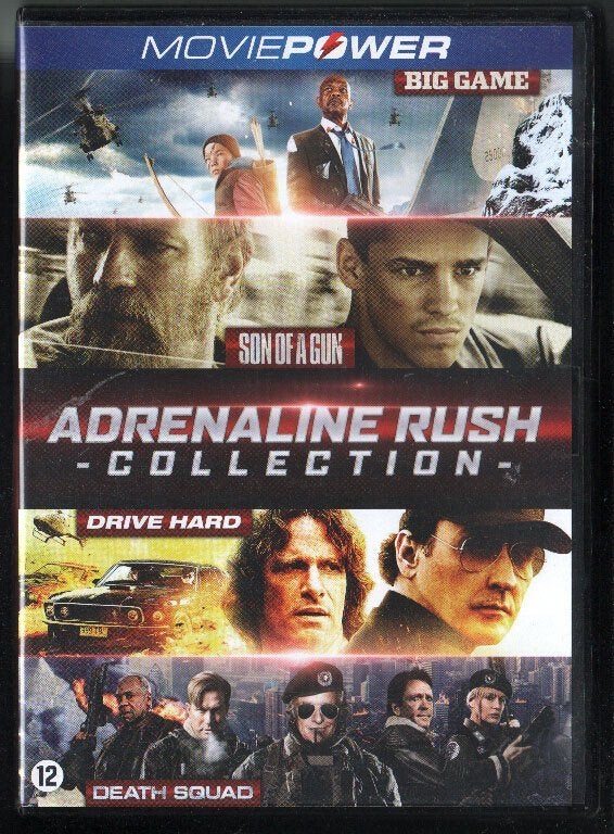 Moviepower Adrenaline Rush Collection 1, 4-disc box. Blu-ray, Nederlands, Boxset, Actie, Ophalen of Verzenden