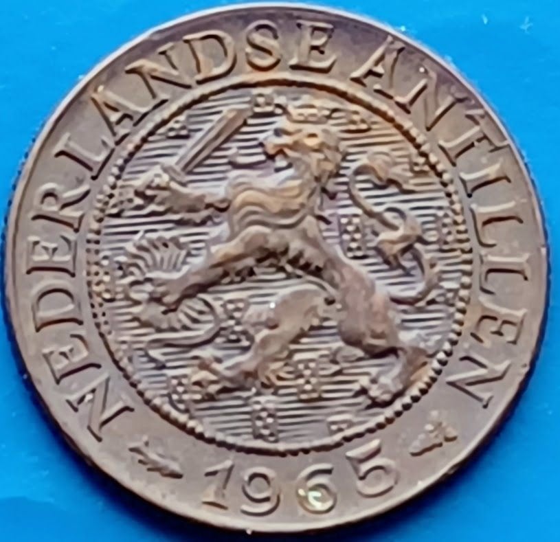 1 cent 1965 Nederlandse Antillen - Juliana UNC, Verzenden, Koningin Juliana, 1 cent, Losse munt
