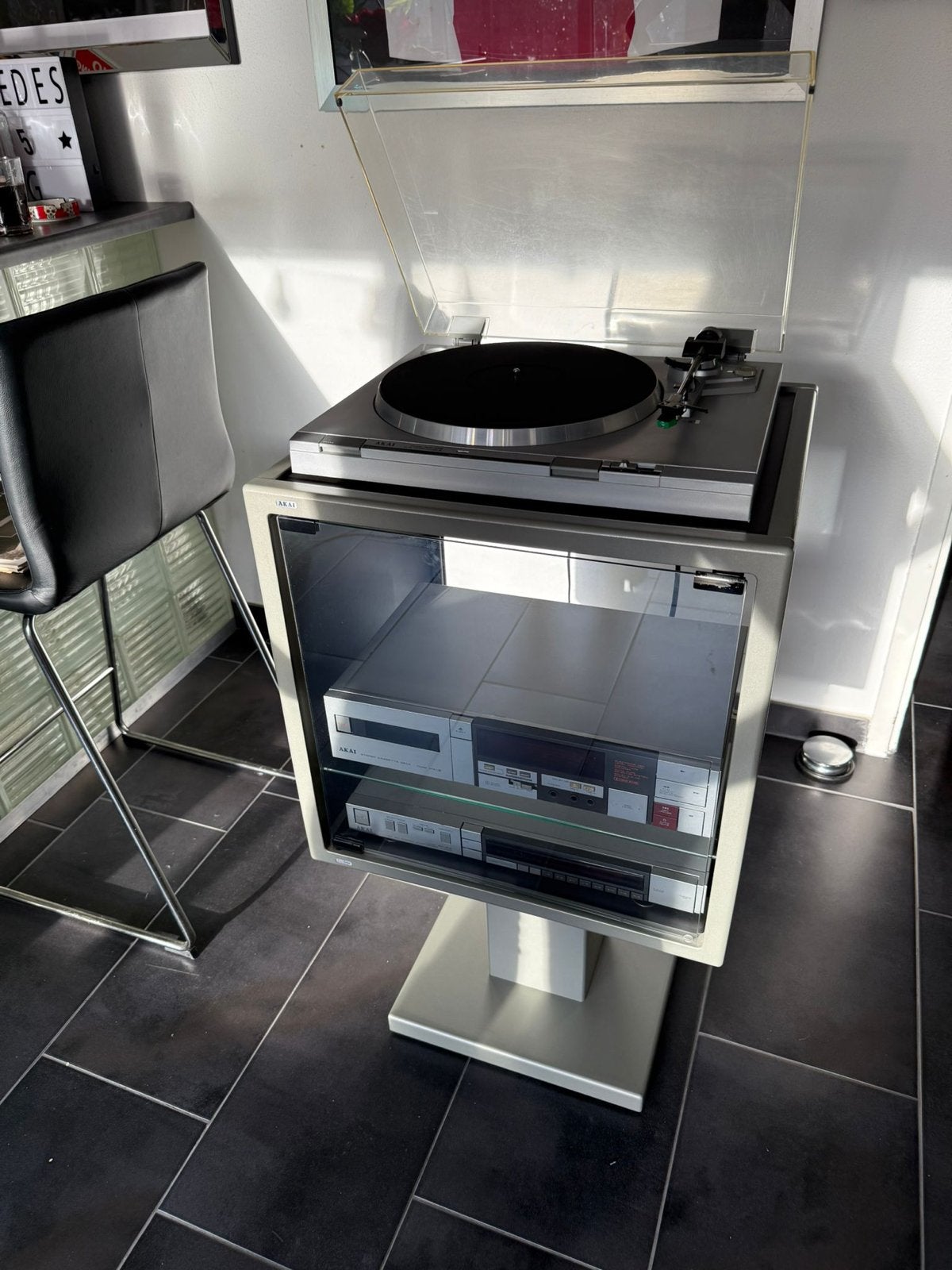 Akai Hifi Set met Platenspeler, Cassettedeck, Tuner, Verster, Ophalen, Gebruikt, Cassettedeck, Losse componenten