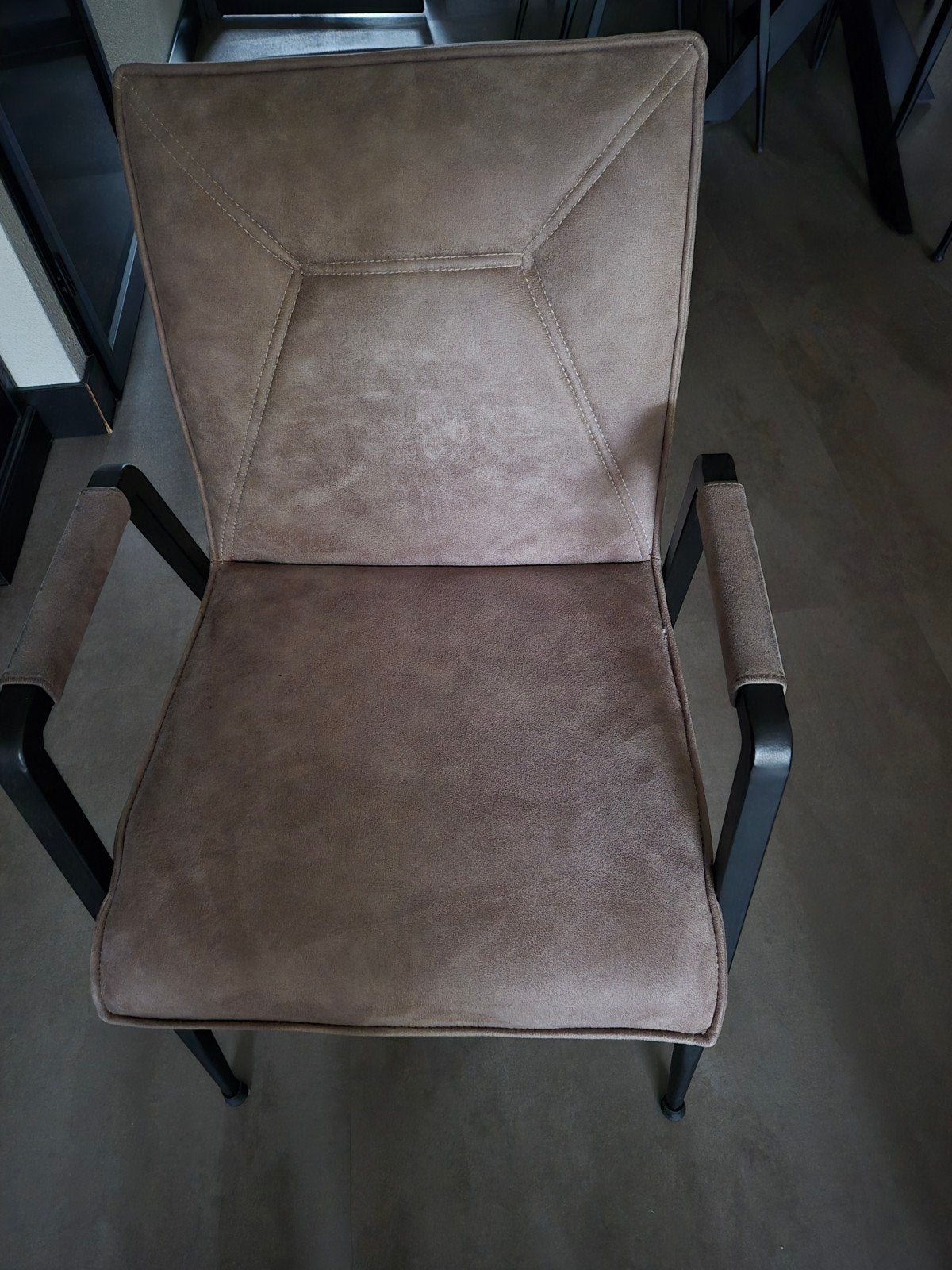 eetkamerstoelen  6 stuks met armleuning, Ophalen, Gebruikt, Overige kleuren, Kan overal bij.