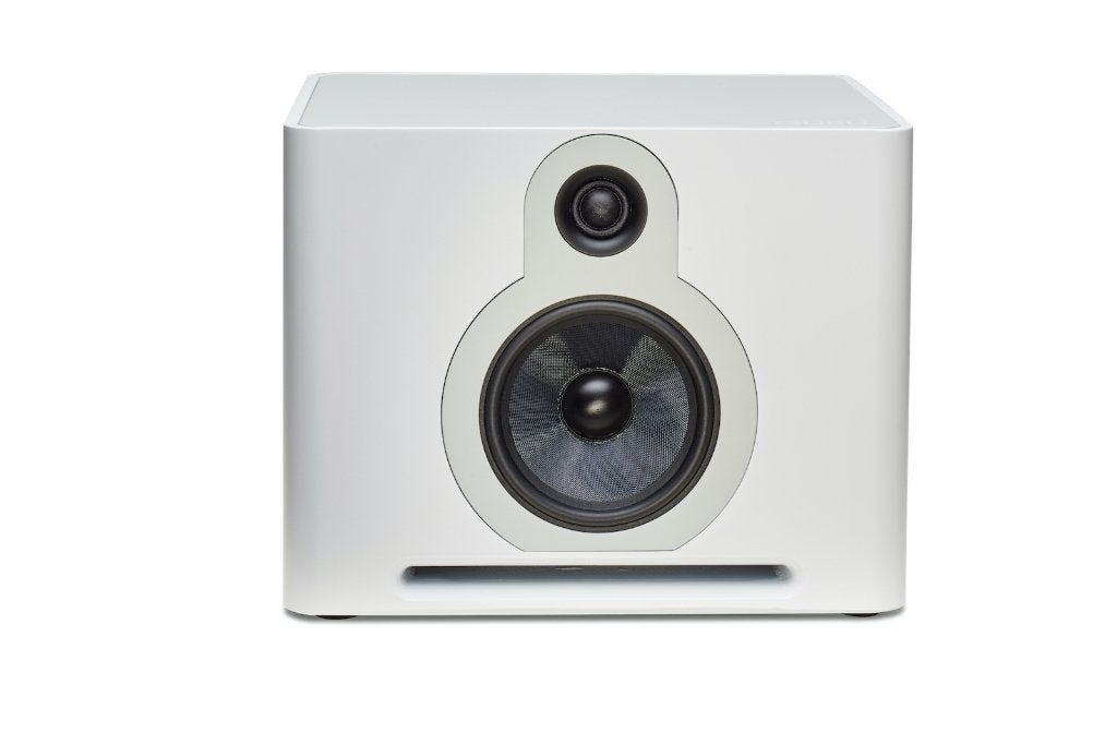 Guru Q10 wit ex-demo set in doos, Basreflex, Guru, Ophalen of Verzenden, Zo goed als nieuw