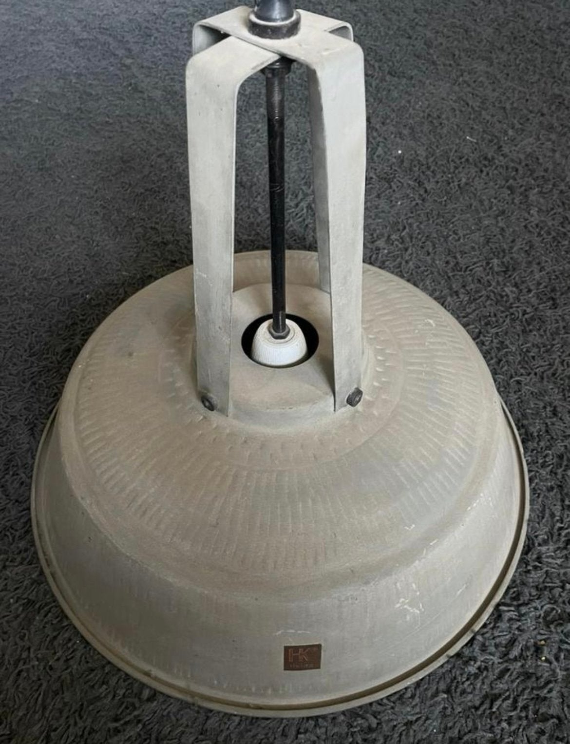 HKliving industriële hanglamp grijs, Ophalen, Gebruikt, Metaal, E27 (groot)