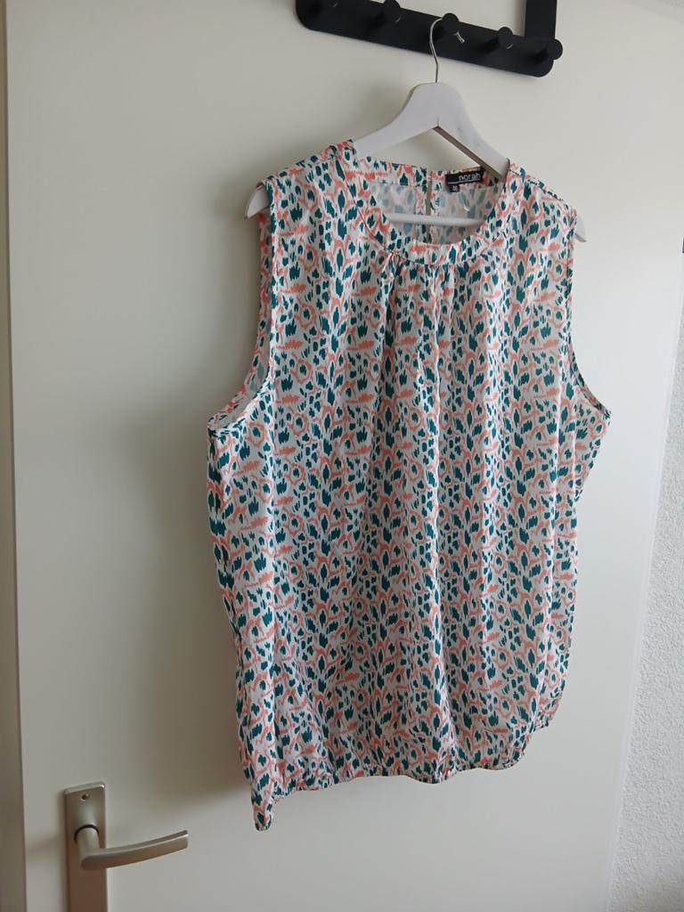 Prachtige nieuwe mouwloze blouse van NORAH. Maat 46., Verzenden, Wit, Maat 46/48 (XL) of groter, Nieuw