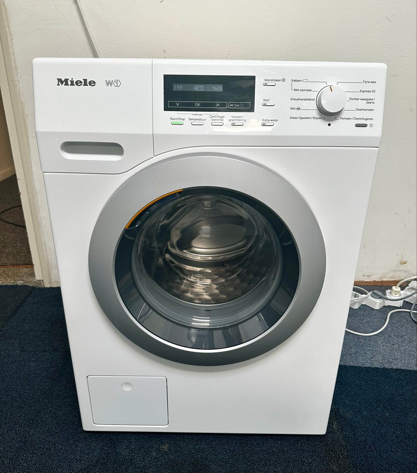 Miele W1 WKB130 WPS Wasmachine 8 kg 1600 Toeren A++, Witgoed en Apparatuur, 8 tot 10 kg, Germany, Www.miele.com, Ophalen of Verzenden