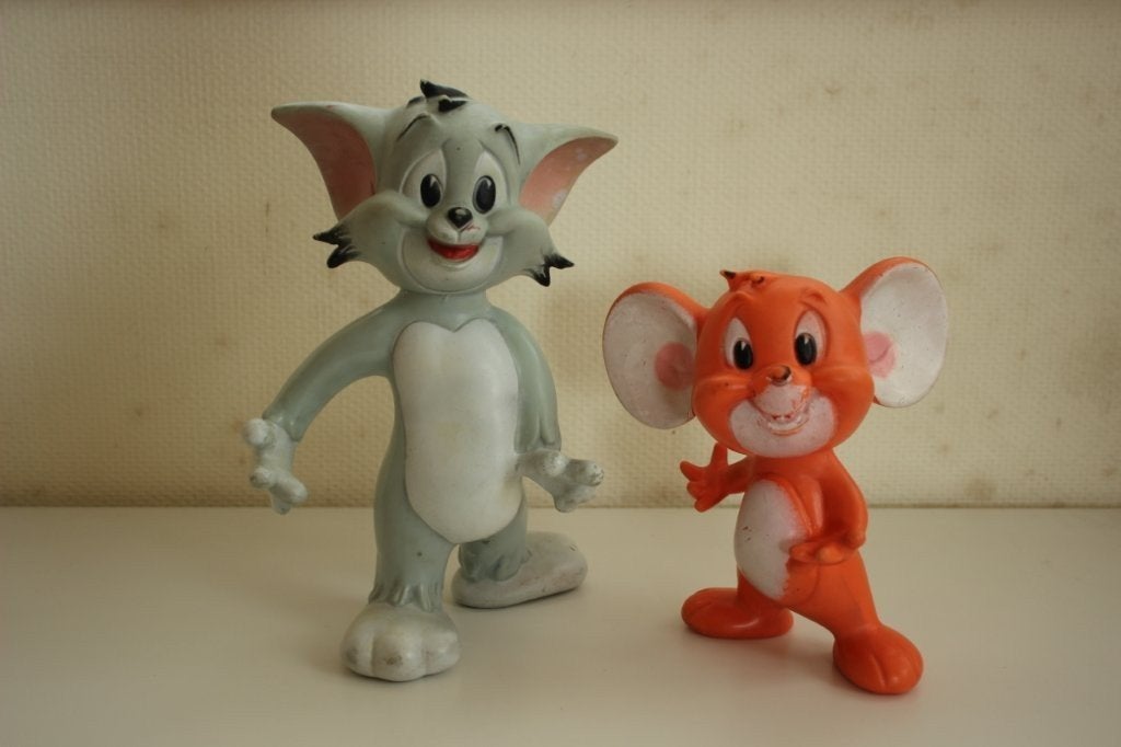 Vintage Pieper pieppop Tom & Jerry, Verzamelen, Ophalen of Verzenden, Gebruikt